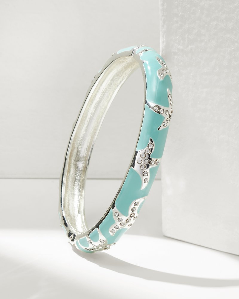 Tropical Oasis Starfish Enamel Bangle