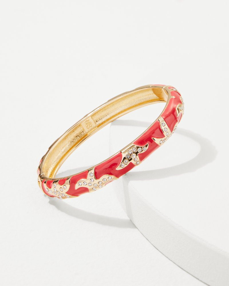 Coral Isles Starfish Enamel Bangle