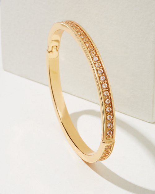 Gold Round Crystal Bracelet