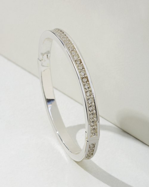 Silver Round Crystal Bracelet
