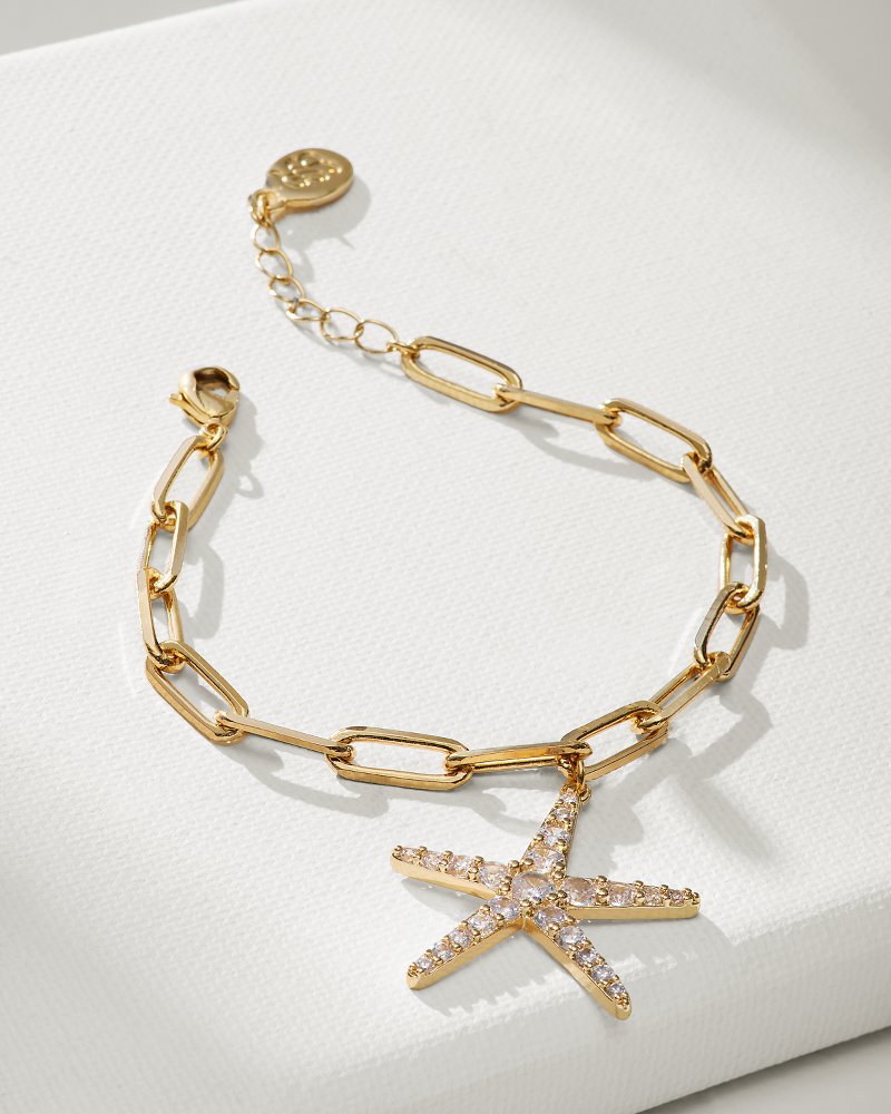 Gold Coast Starfish Charm Bracelet