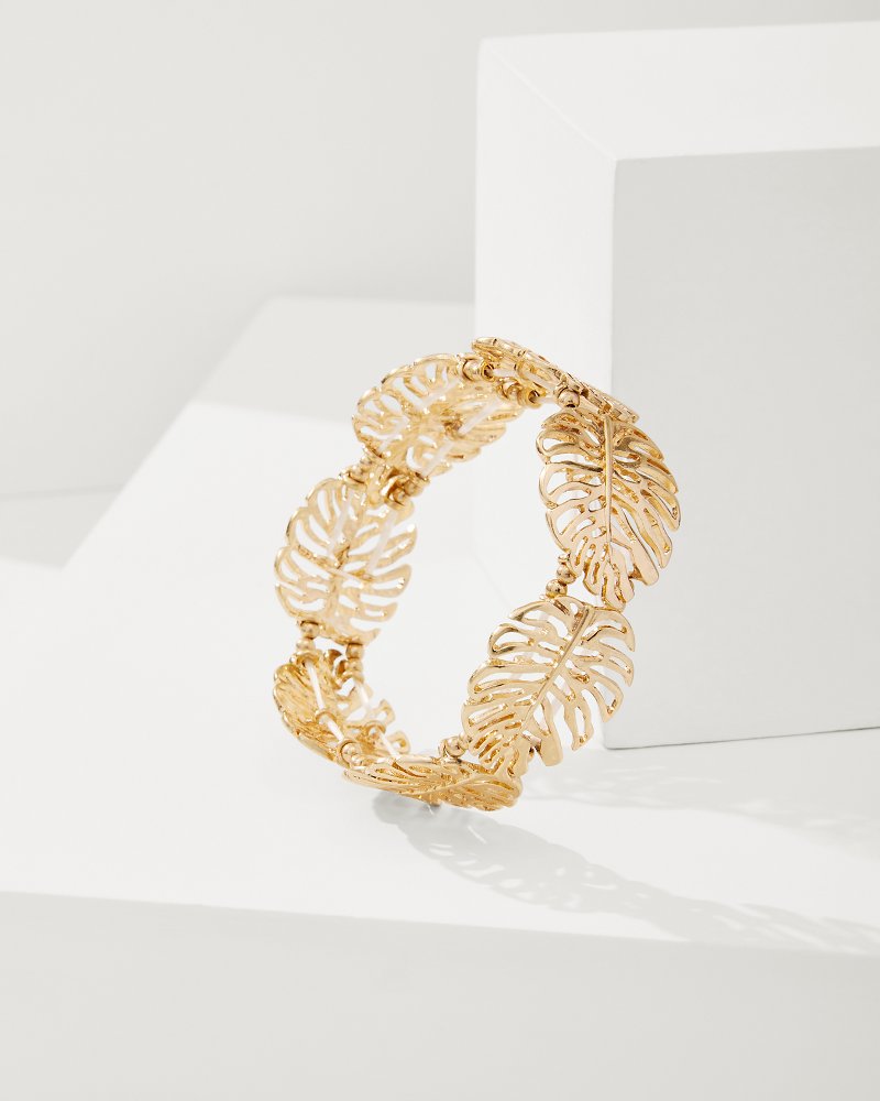 Tropical Blooms Monstera Stretch Bracelet