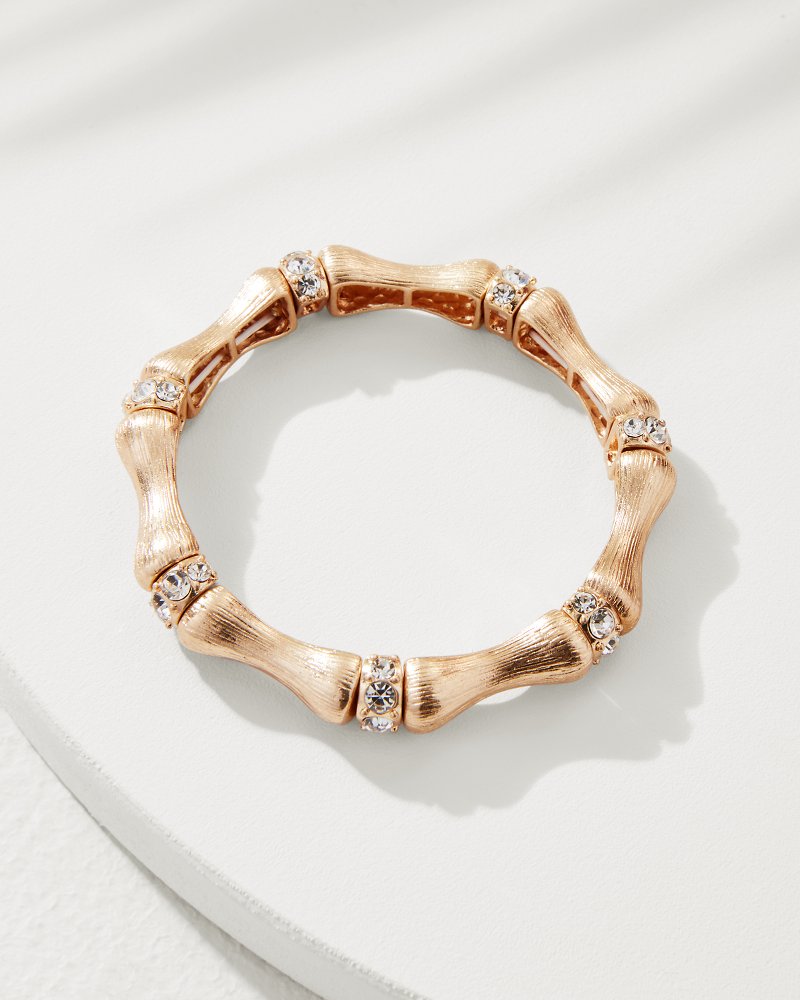 Oasis Essence Gold Bamboo Stretch Bracelet