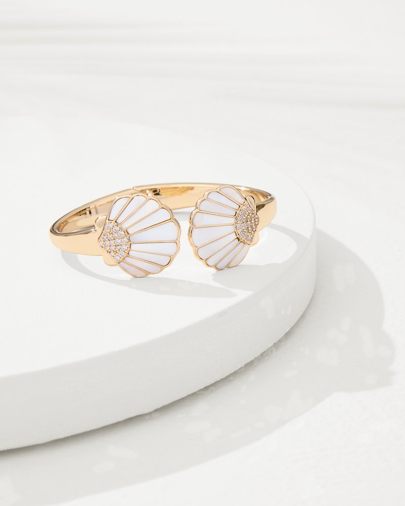 Moments in Paradise Mother of Pearl and Shell Cuff