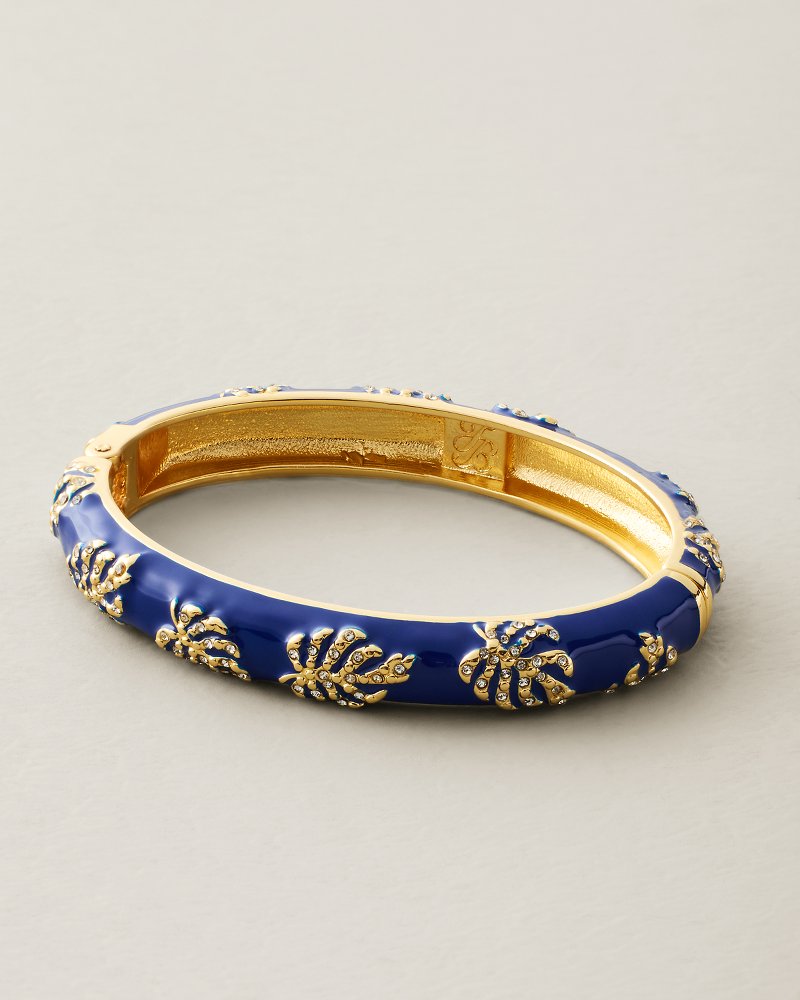 Pacifica Palm Monstera Enamel Bracelet