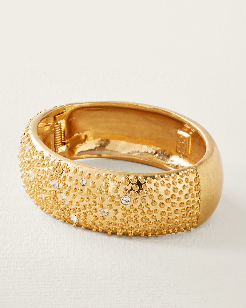 Harbor Glow Textured Hinge Bracelet