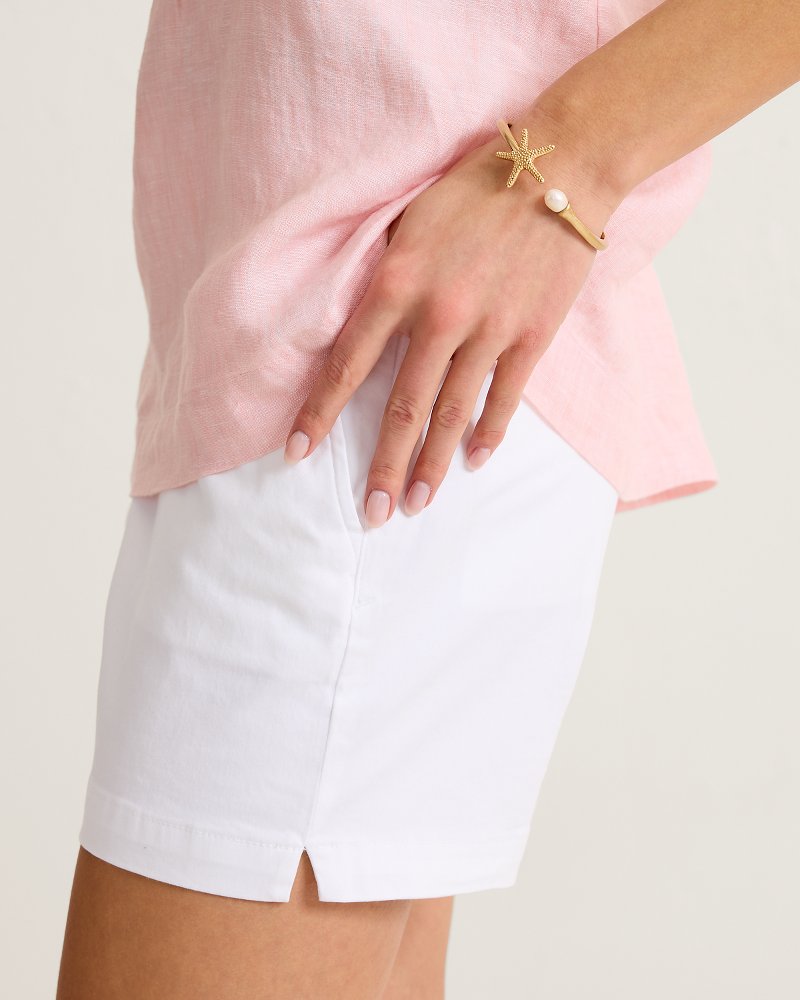 Harbor Glow Starfish Pearl Cuff Bracelet