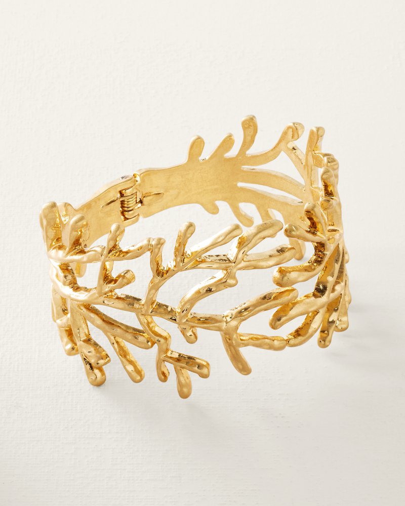 Harbor Glow Coral Hinge Bracelet