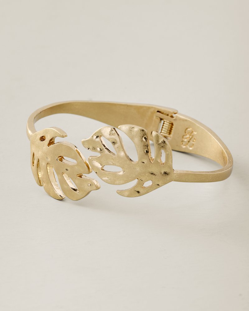 Coastal Fronds Monstera Cuff Bracelet