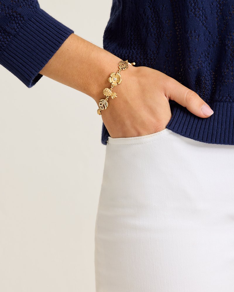Coastal Fronds Whimsy Icons Toggle Bracelet