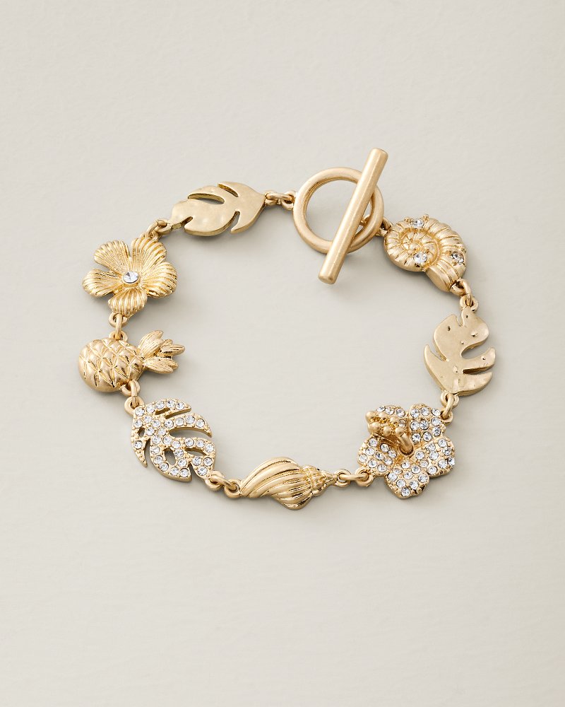 Coastal Fronds Whimsy Icons Toggle Bracelet