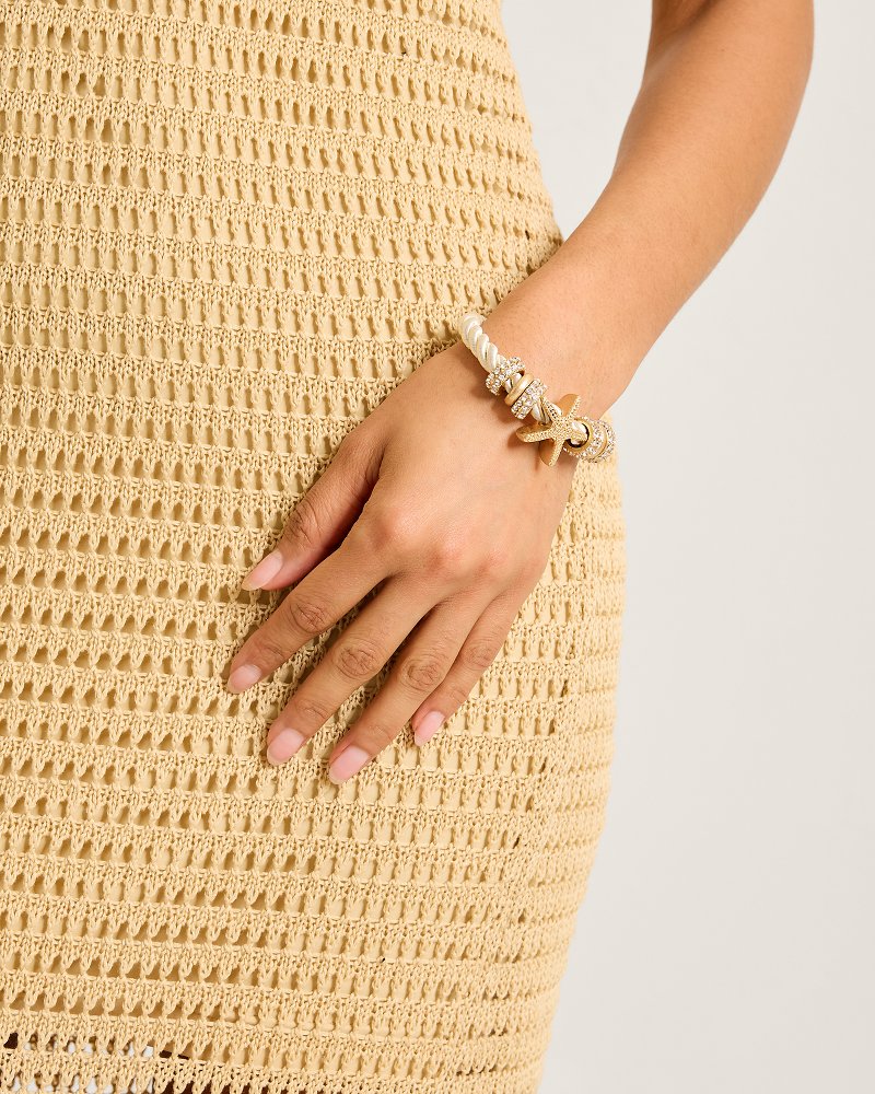 Sunset Tides Starfish Charm Cord Bracelet