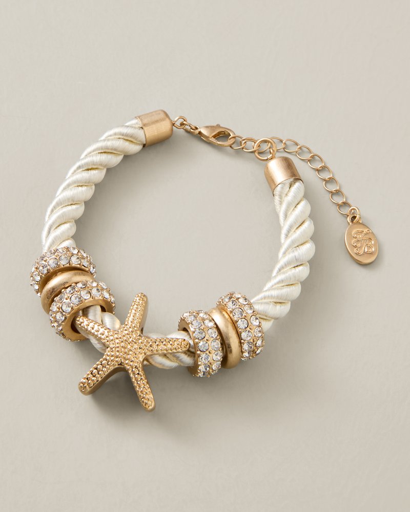 Sunset Tides Starfish Charm Cord Bracelet