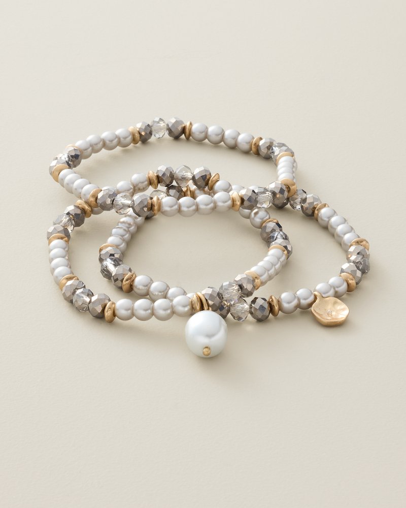 Midnight Cove Beaded Stretch Bracelet Set