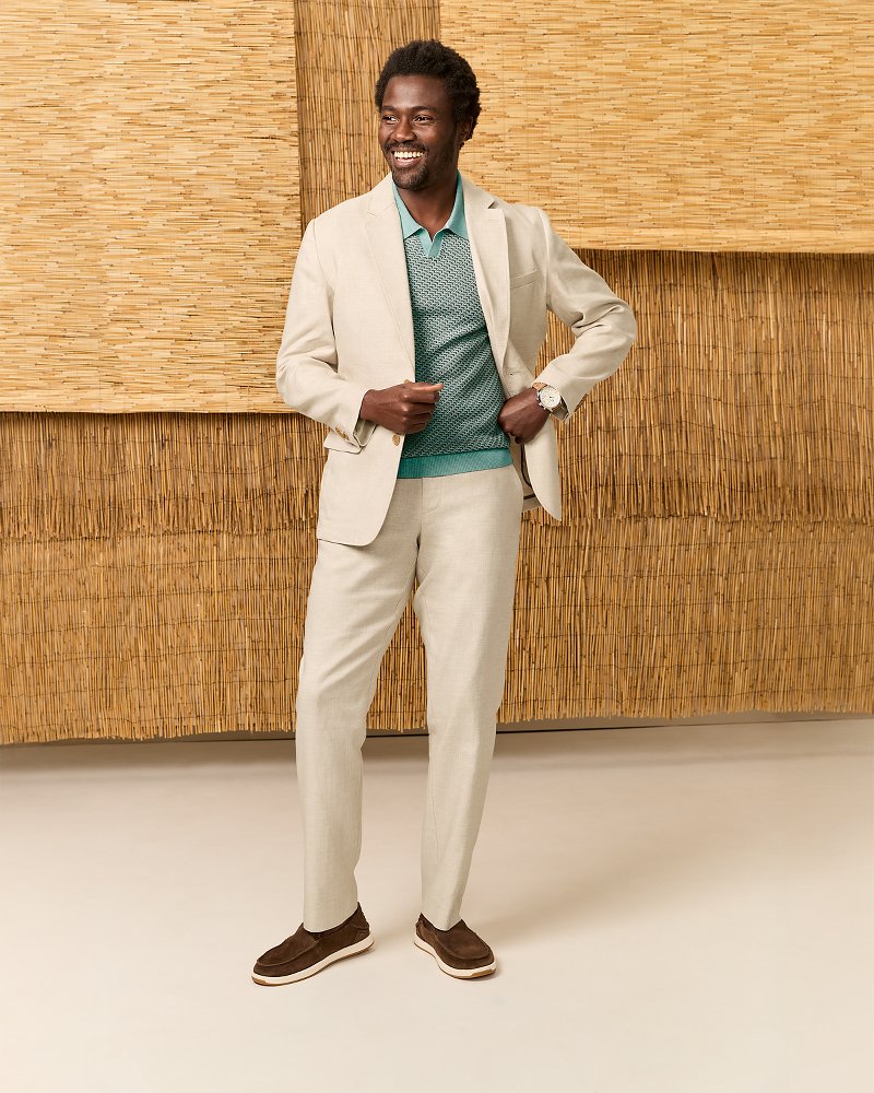 Big & Tall Latigo Beach Linen-Blend Flat-Front Pants