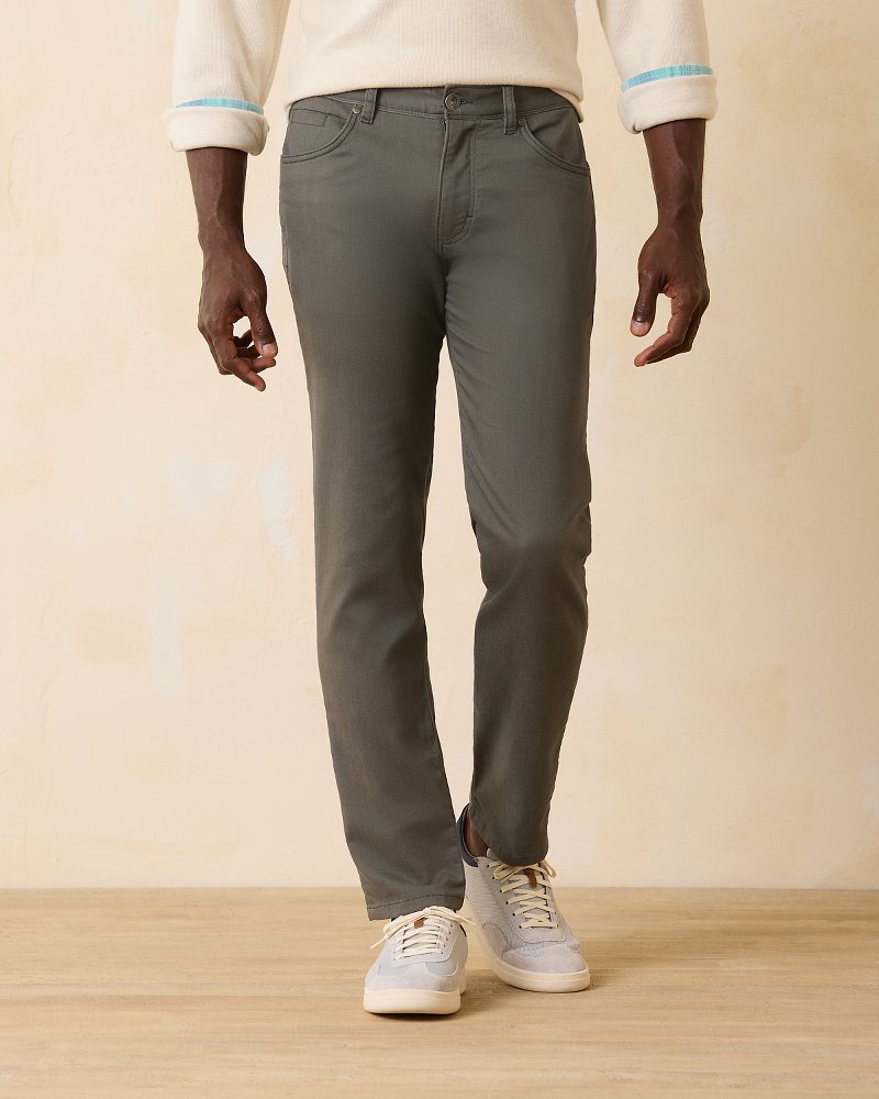 Big & Tall Harbor Point Brushed Cotton 5-Pocket Pants