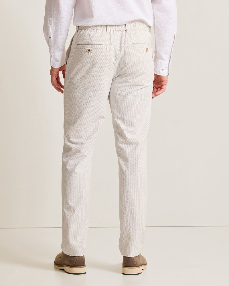 Big & Tall Nova Wave Stretch-Seersucker Sand Stripe Pants