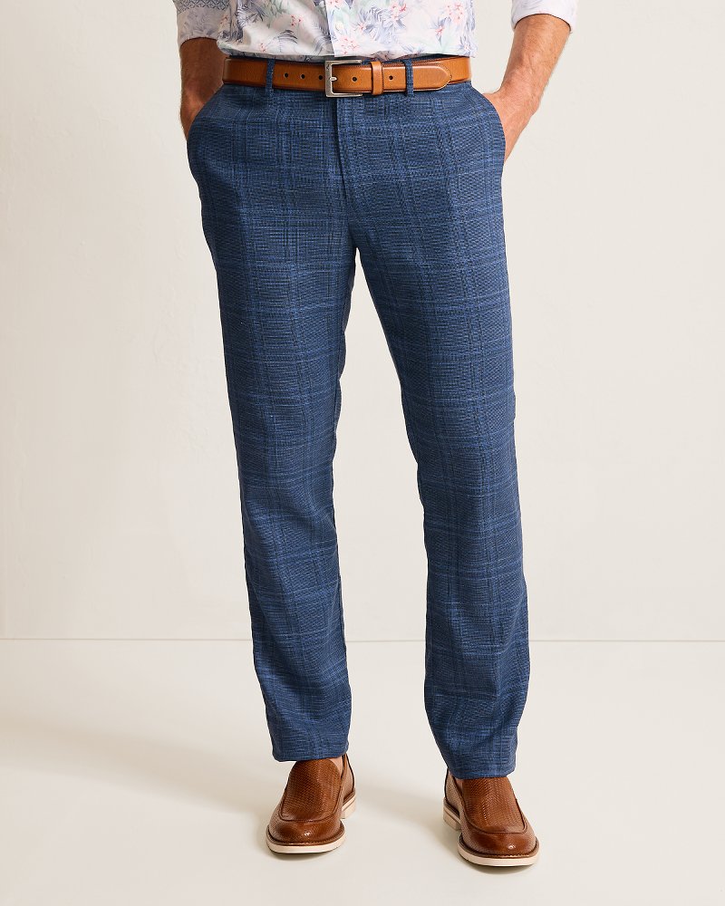 Big & Tall Latigo Glenn Plaid Linen-Blend Pants