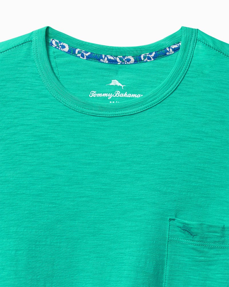 Thumbnail for Big & Tall Bali Beach Crewneck Long-Sleeve Shirt