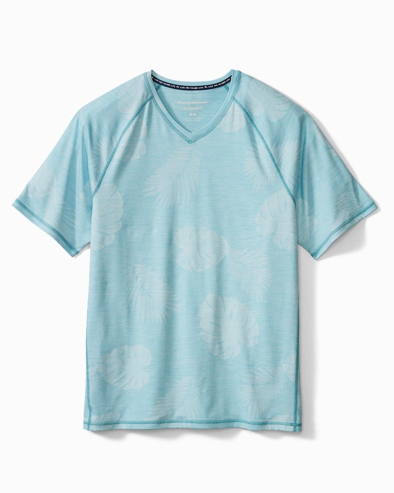 Big & Tall Delray Frond IslandZone® V-Neck T-Shirt