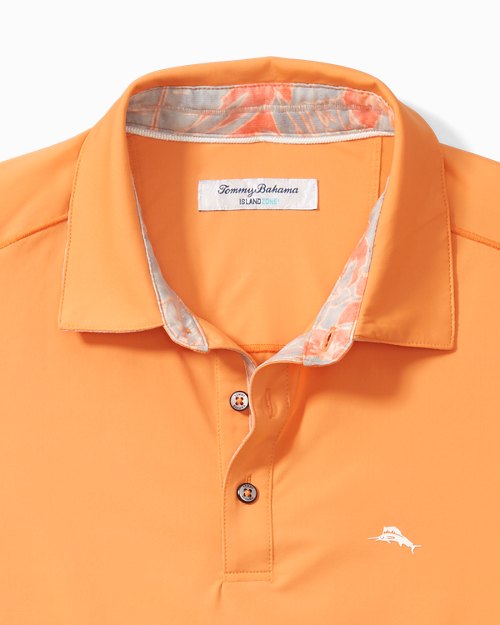 Details about   Tommy Bahama Mens Polo Orange Diamond Drift Spectator Medium M Retail $145 New