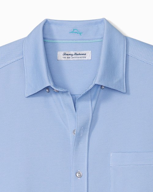 Tommy Bahama Long Sleeve Plaids & Checks Shirt Blue Danube L # 27 