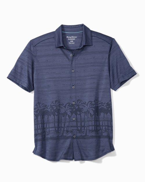Big & Tall Palm Boulevard IslandZone® Knit Camp Shirt