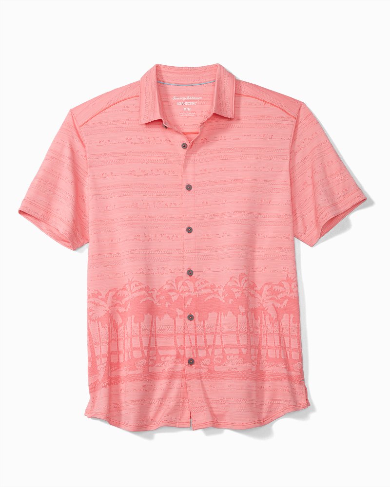 Big & Tall Palm Boulevard IslandZone® Knit Camp Shirt