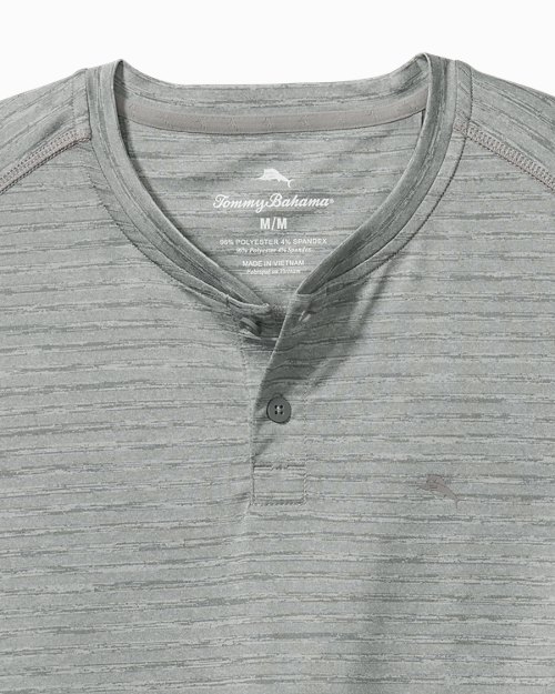 Big & Tall Wave Crest IslandZone® Long-Sleeve Henley T-Shirt