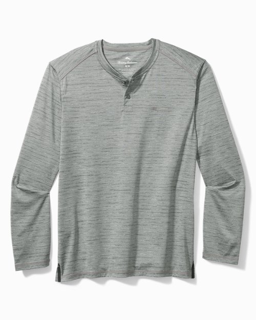 Big & Tall Wave Crest IslandZone® Long-Sleeve Henley T-Shirt