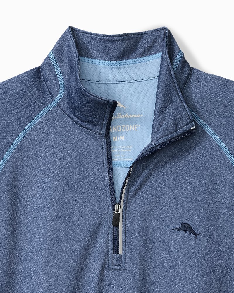 Big & Tall Paradise Isle IslandZone® Half-Zip Sweatshirt