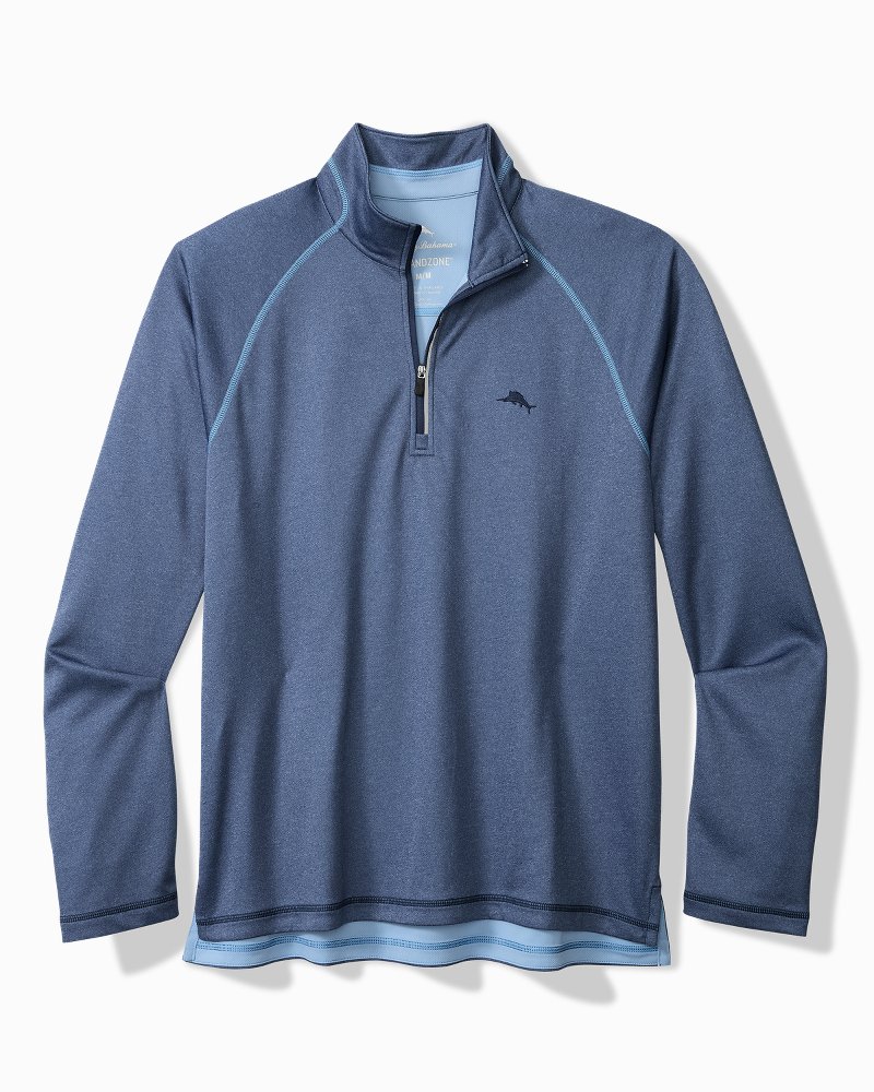 Big & Tall Paradise Isle IslandZone® Half-Zip Sweatshirt