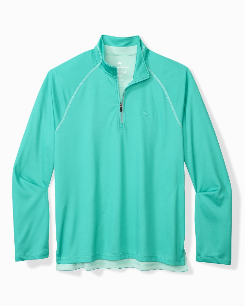 Big & Tall Paradise Isle IslandZone® Half-Zip Sweatshirt