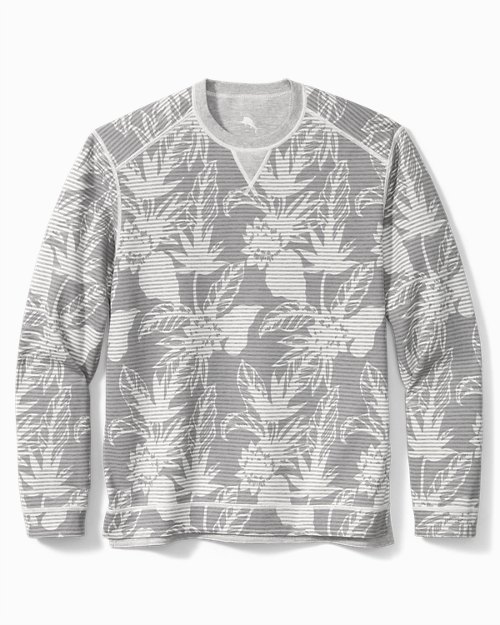 Big & Tall Costa Flora Reversible Crewneck Sweatshirt