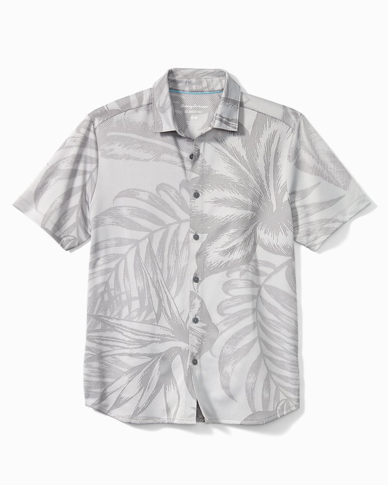 Big & Tall Palm Coast Fresco IslandZone® Knit Camp Shirt