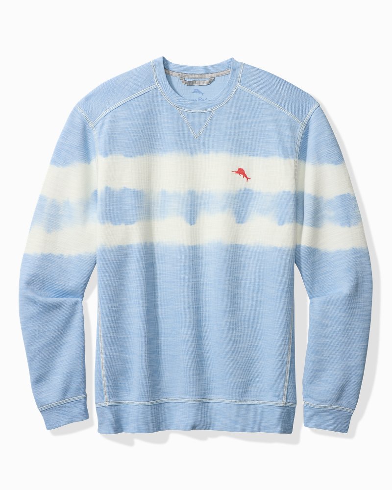 Big & Tall Tobago Bay Waves Crew Sweatshirt