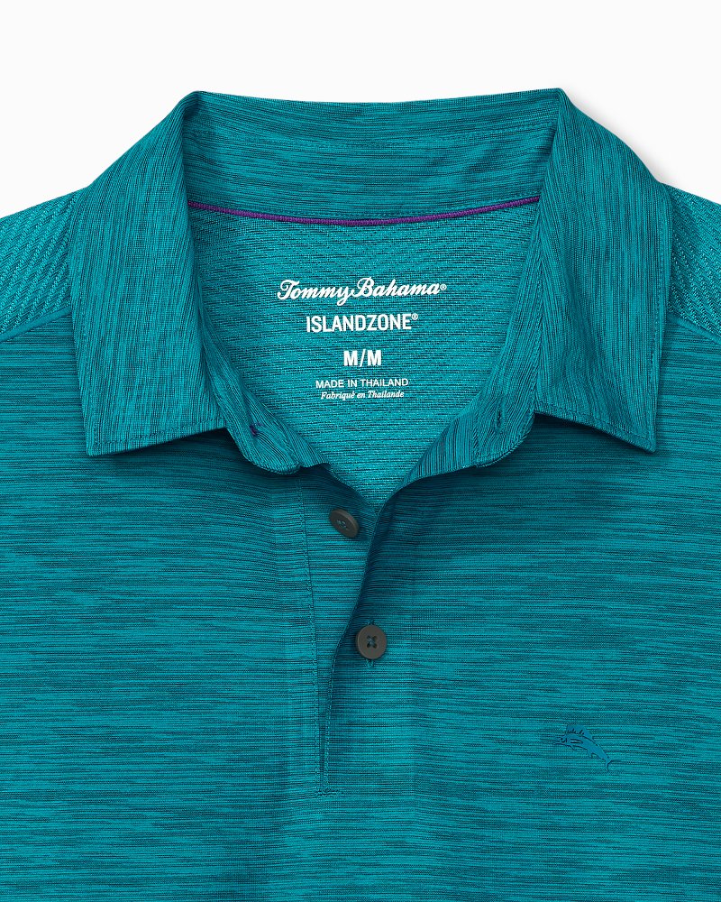 Tommy Bahama Big Tall IslandZone Pina Grande Short Sleeve Polo Shirt, Mens, 3XT, Dark Sea Pine