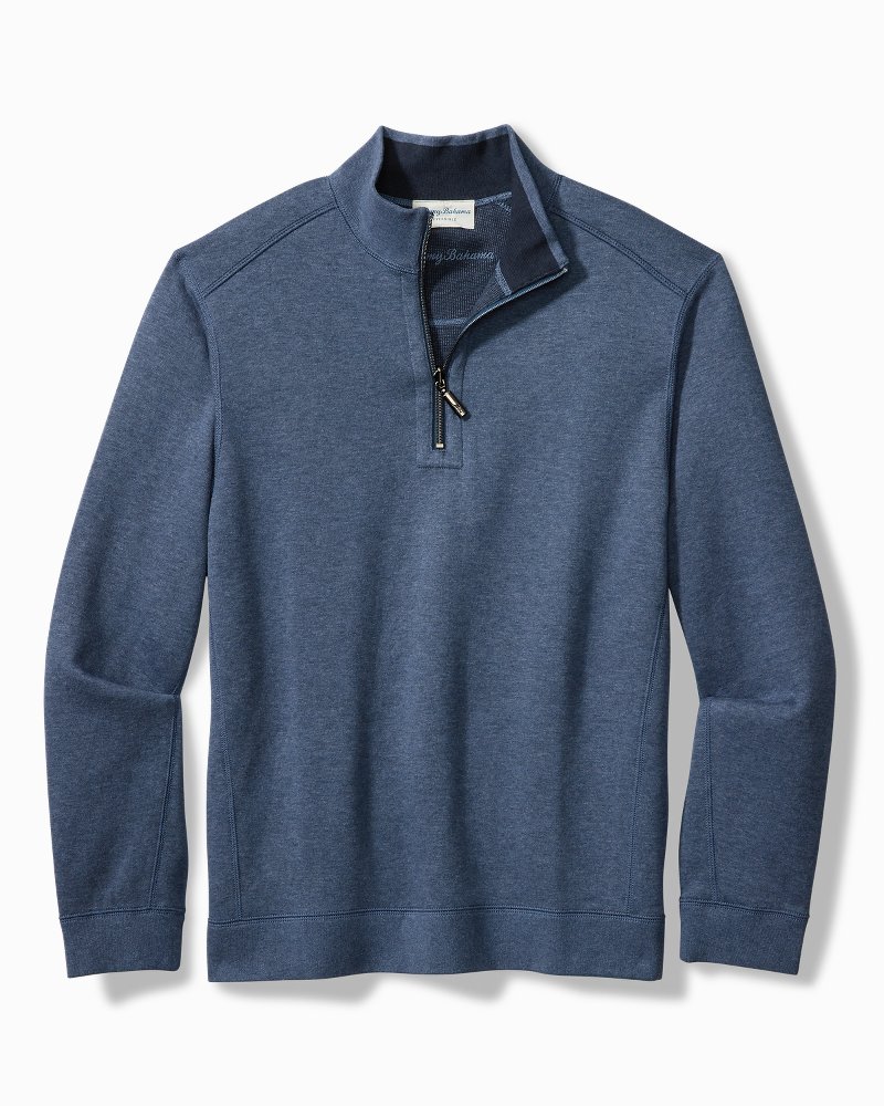 Big & Tall Flip Coast Half-Zip Reversible Sweatshirt