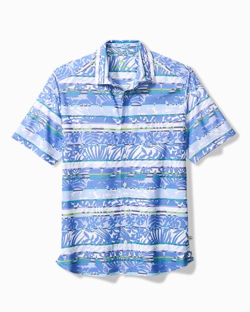 Big & Tall Maldonado Stripe IslandZone® Knit Camp Shirt