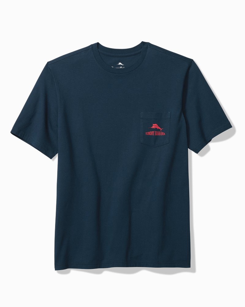 Big & Tall Birdie Putt Graphic Pocket T-Shirt