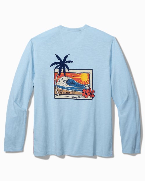 Big & Tall Sunrise Surf Long-Sleeve Lux T-Shirt