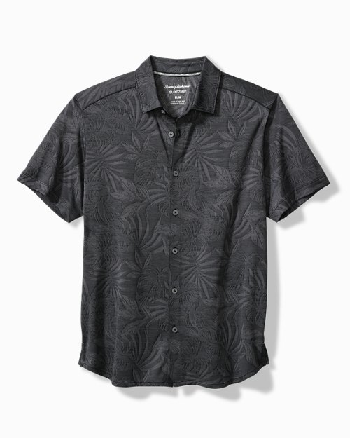 Big & Tall Lanikai Fronds IslandZone® Knit Camp Shirt