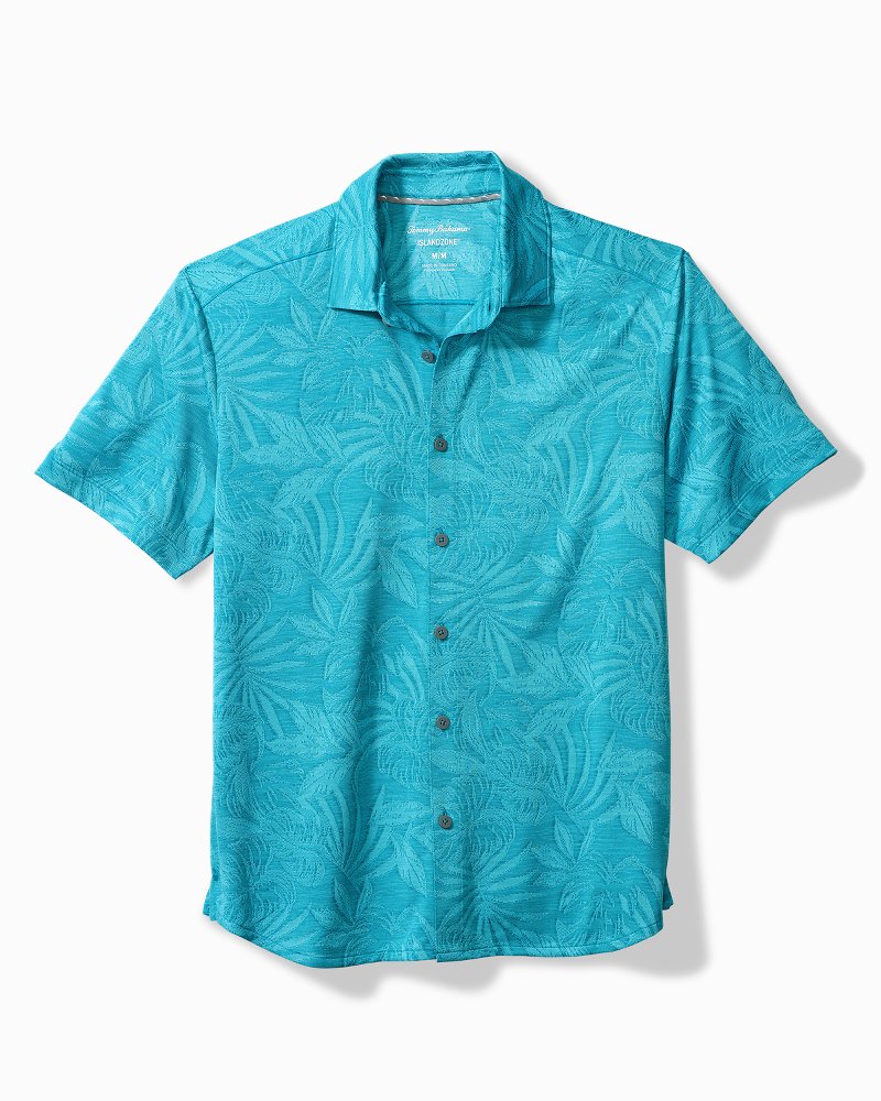 Big & Tall Lanikai Fronds IslandZone® Knit Camp Shirt