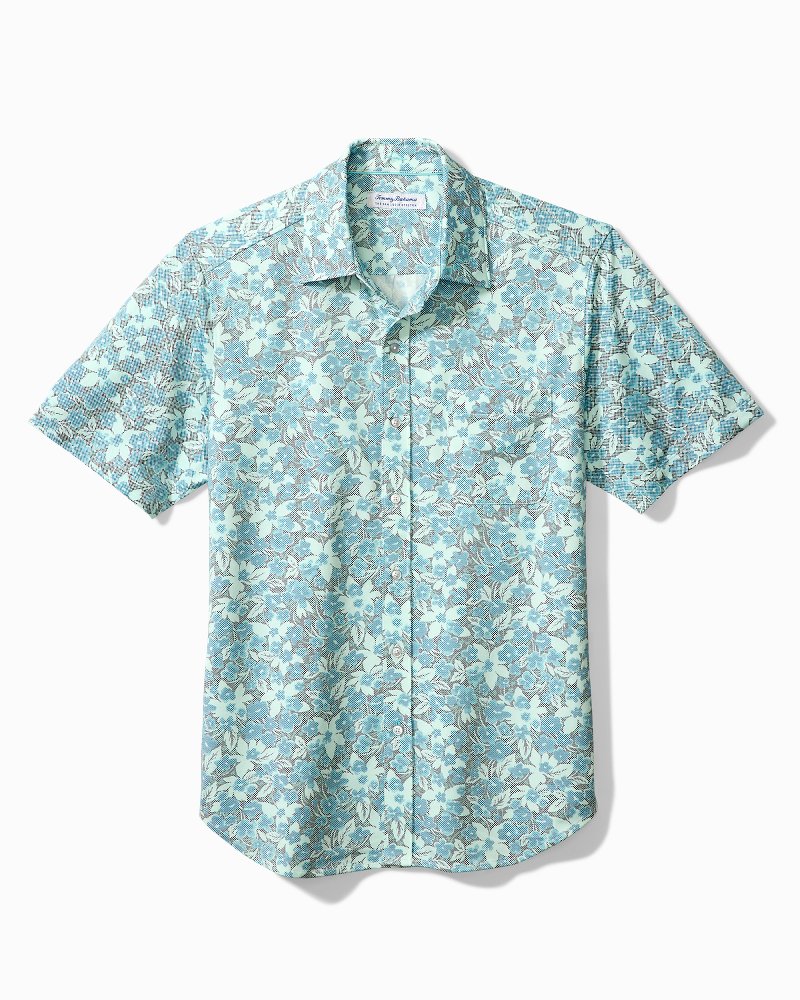 Big & Tall San Lucio Rivera Garden IslandZone® Camp Shirt