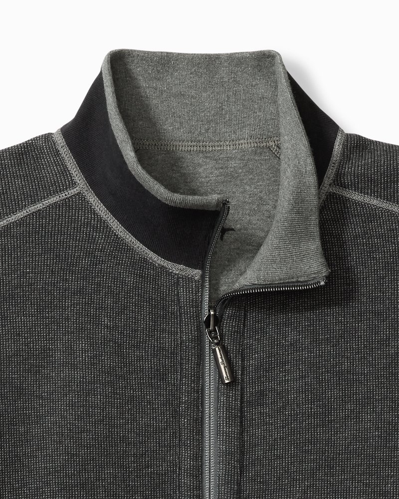 tommy bahama half zip reversible