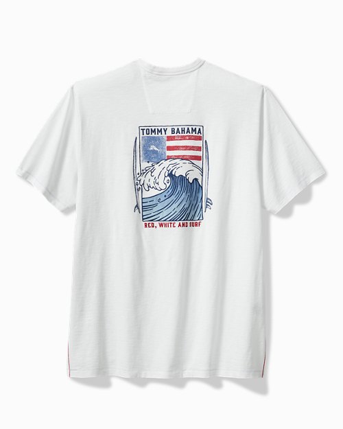 Big & Tall Red, White, and Surf Lux T-Shirt