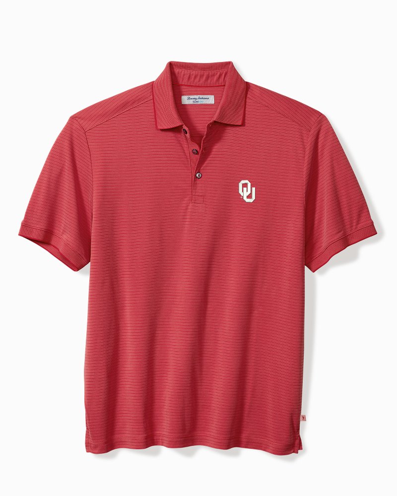 Big & Tall Collegiate Bay Stripe IslandZone Polo