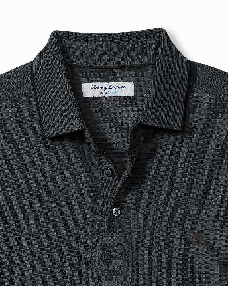 Thumbnail for Big & Tall Bay Stripe IslandZone® Polo