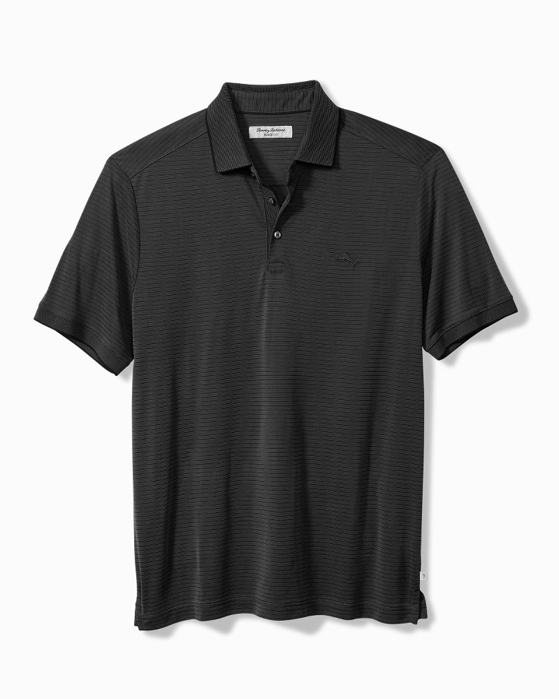 Big & Tall Bay Stripe IslandZone® Polo