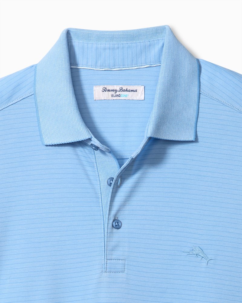 Big & Tall Bay Stripe IslandZone® Polo